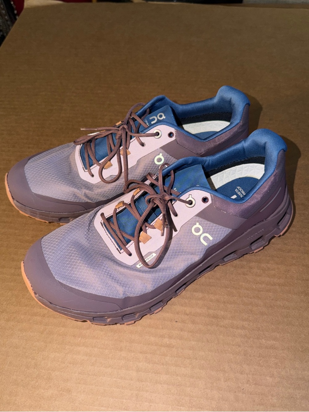On Running CloudVista Waterproof women’s Shoes - Purple/Blue size 9.5